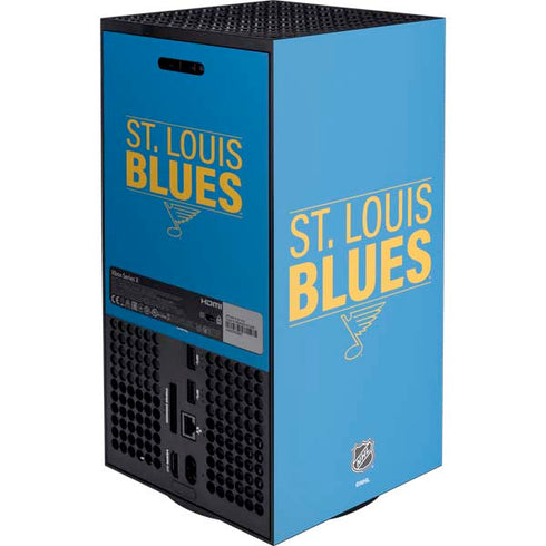 NHL St. Louis Blues Lineup XBox Series X Digital Edition Console Skin